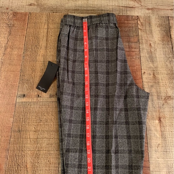 ASOS new look prince of wales check smart joggers in dark gray -L - Picture 8 of 9